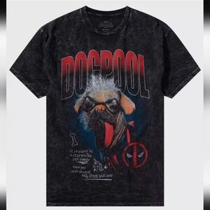Marvel Comics Deadpool & Wolverine Dogpool Mineral Wash Graphic Tee